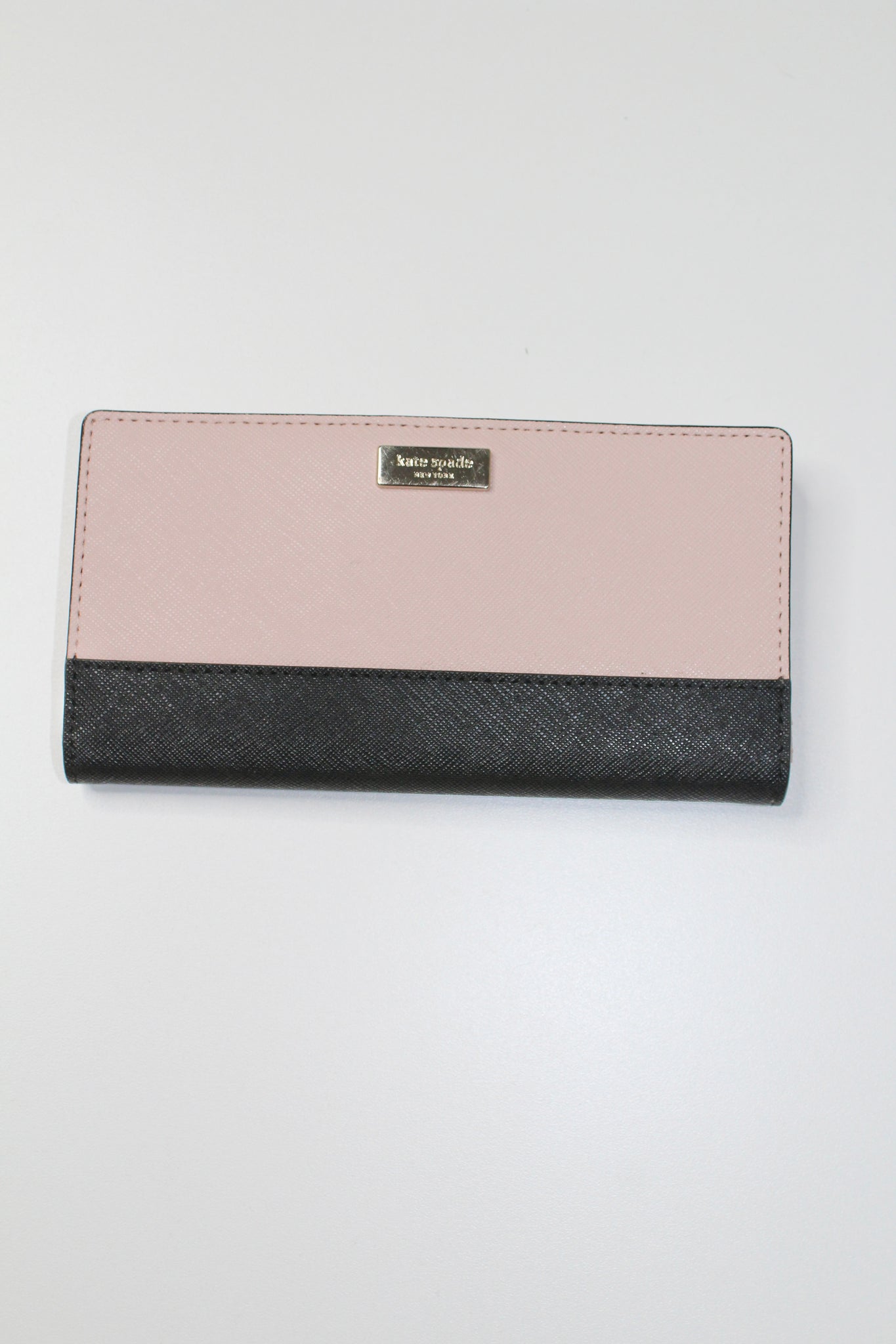 Kate Spade stacy laurel way dusty pink/black wallet *new with tags – Belle  Boutique Consignment