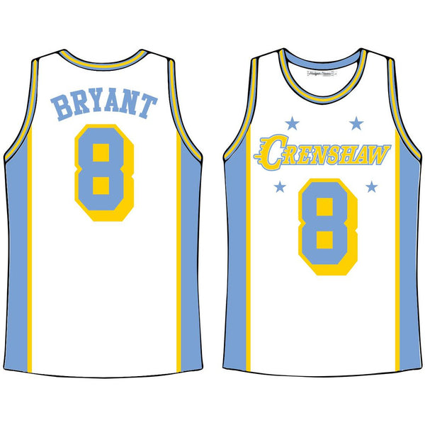 NEW Kobe Bryant #24 LA Crenshaw Black Basketball Jersey by