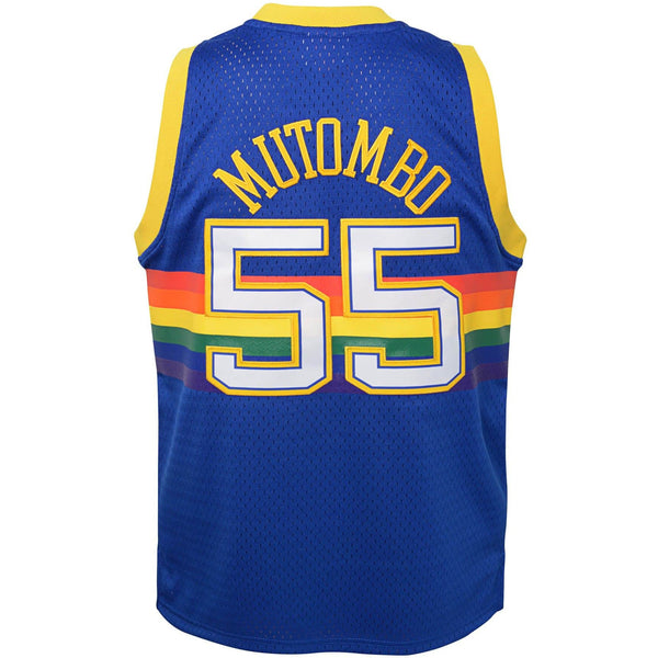 Mitchell & Ness Dikembe Mutombo Denver Nuggets Men's White 1991-92 Swingman Jersey