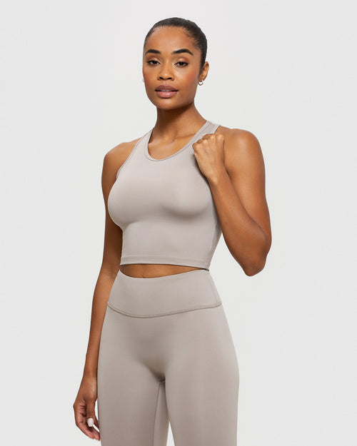 Essential Scoop-Neck Bralette - Buff