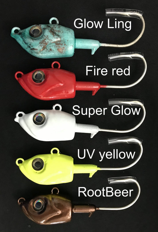 Glow octopus jigs have been white Hot! - Best Ling Cod fishing