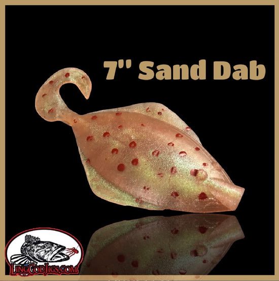  6 Sanddab Lingcod jigs Lure Bait Sand dab Halibut Rock cod  Grouper Jigging (6 Sanddab Green Pumpkinseed) : Sports & Outdoors