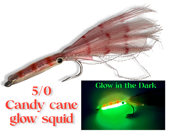 5pks Glow 3 Fishing Rock Cod Rig Twin Bulb Squids Rockfish Rockcod Bait  Soft Lure