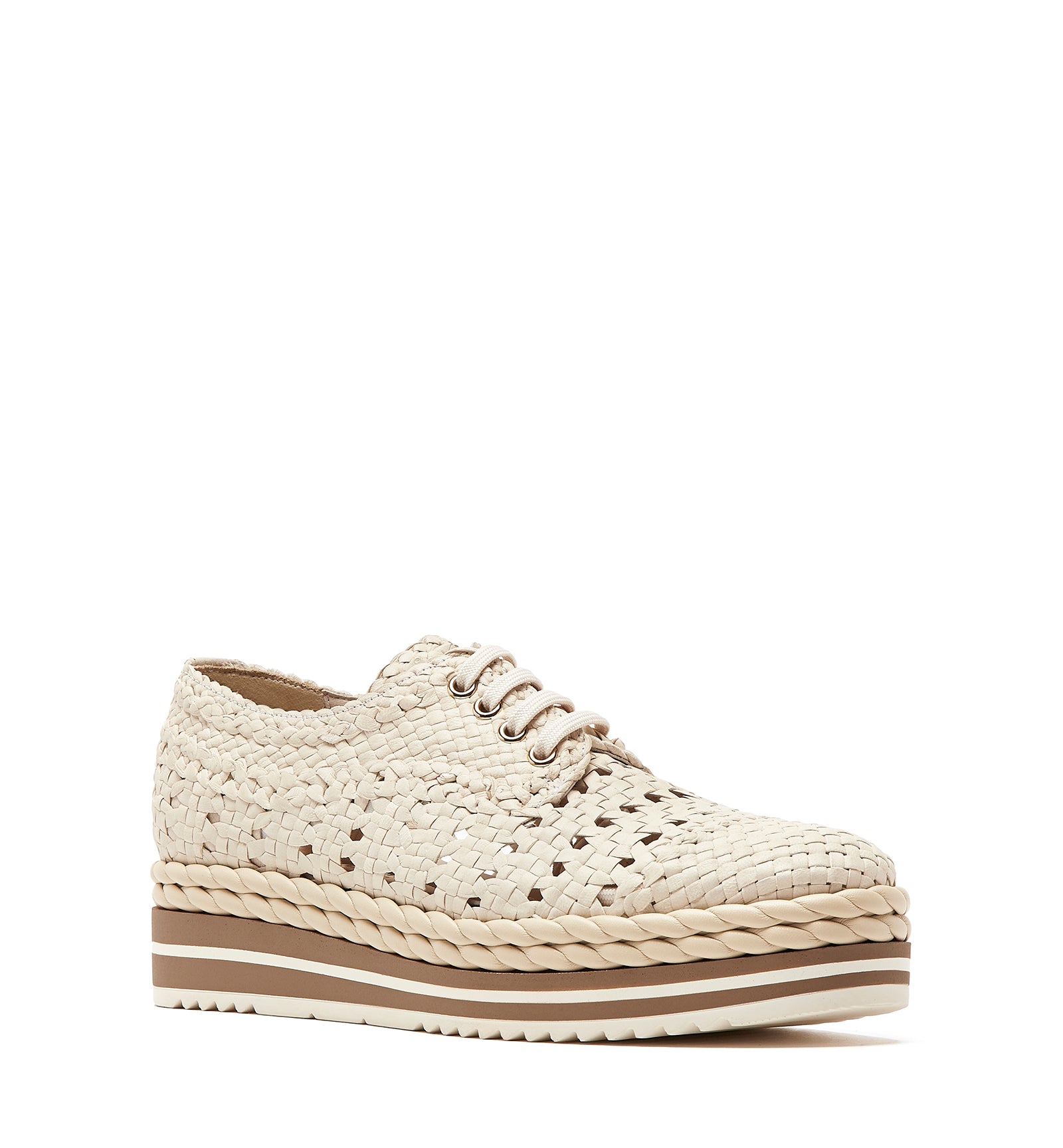 PICNIC WOVEN LEATHER SHOE