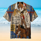 Golden Western Rodeo Vintage Sign |Universal Hawaiian Shirt