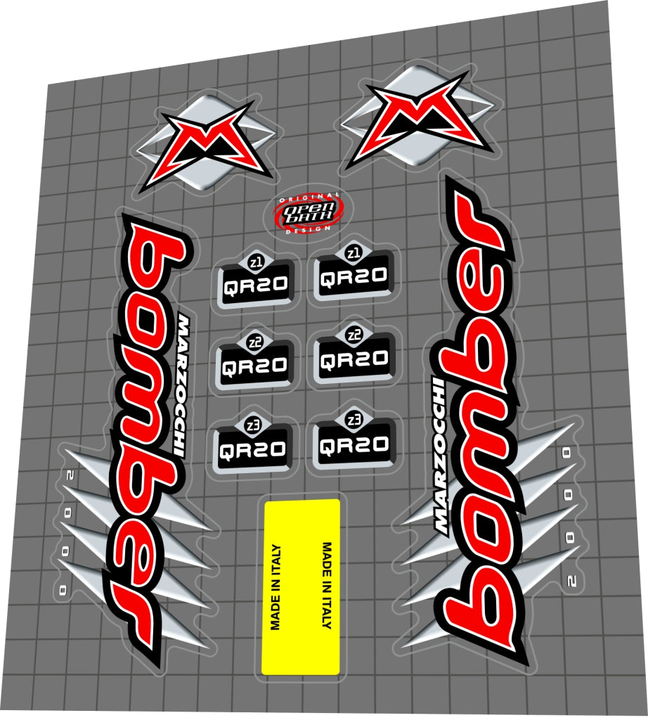 MARZOCCHI Bomber (2000) CR Z Series Fork Decal Set