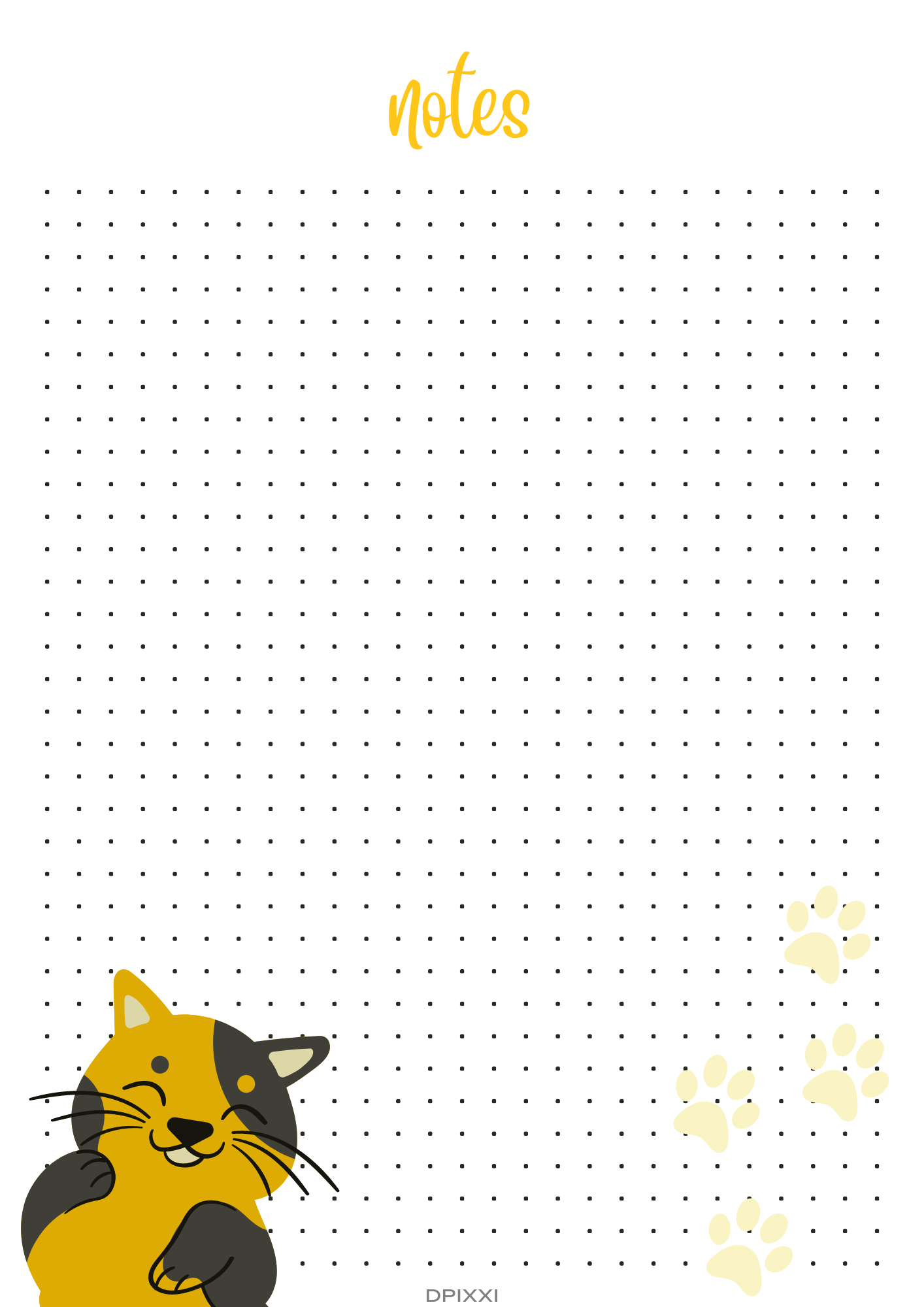 Dot Style My Notes Paper Planner