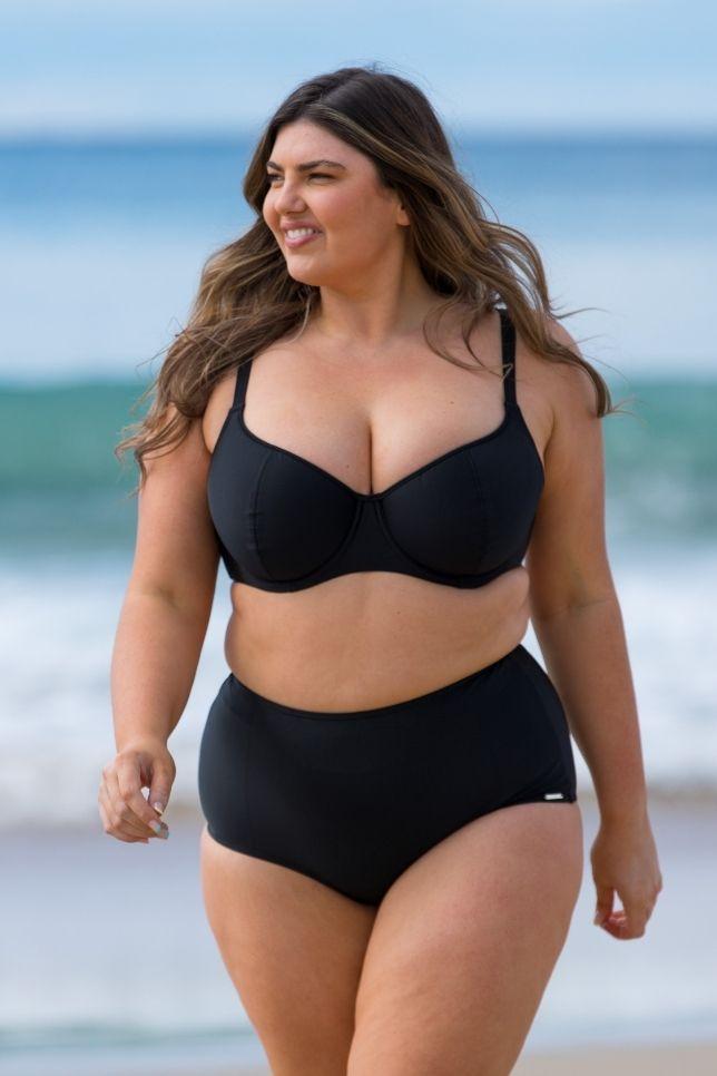 plus size swim tops with underwire