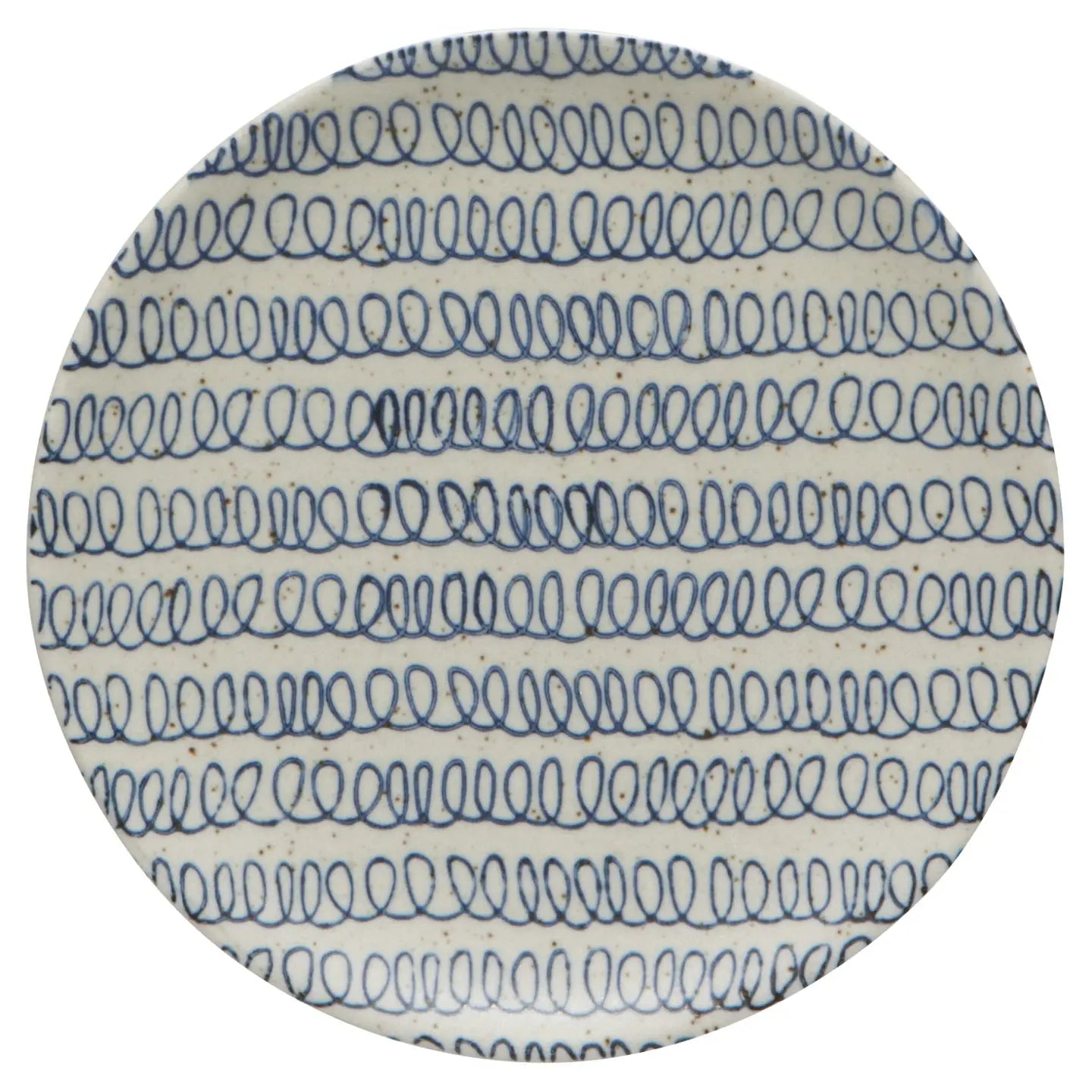 WS Round Appetizer Plates Squiggly Lines - 6.5in