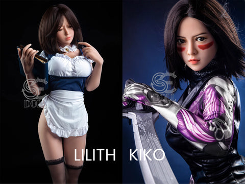 Kiko - The Fighting Girl Holding a Katana with Lilith - Eyes Closed SEDOLL