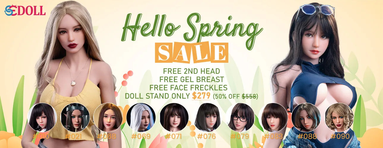 SEDOLL Realistic TPE Sex Dolls. March 2023 Promotion. Free 2nd Head.