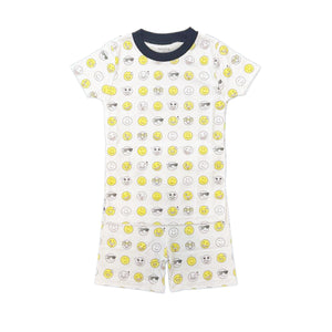 Happy Faces Short Sleeve Pajama Set