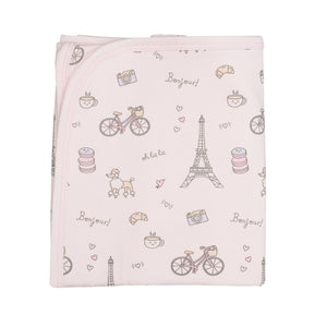 Dreaming of Paris Cotton Baby Blanket