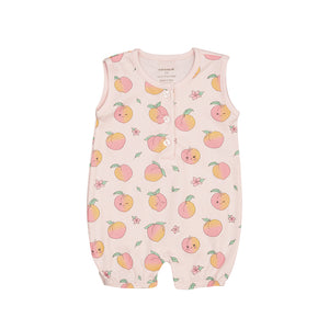 Peachy Pals Sleeveless Romper