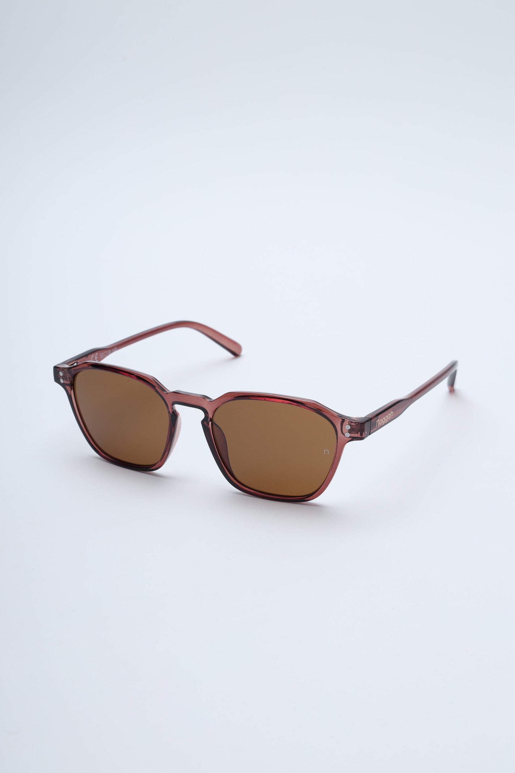 NS2003BRFBRL Aviator Stainless Steel Brown Frame with Brown Glass Lens