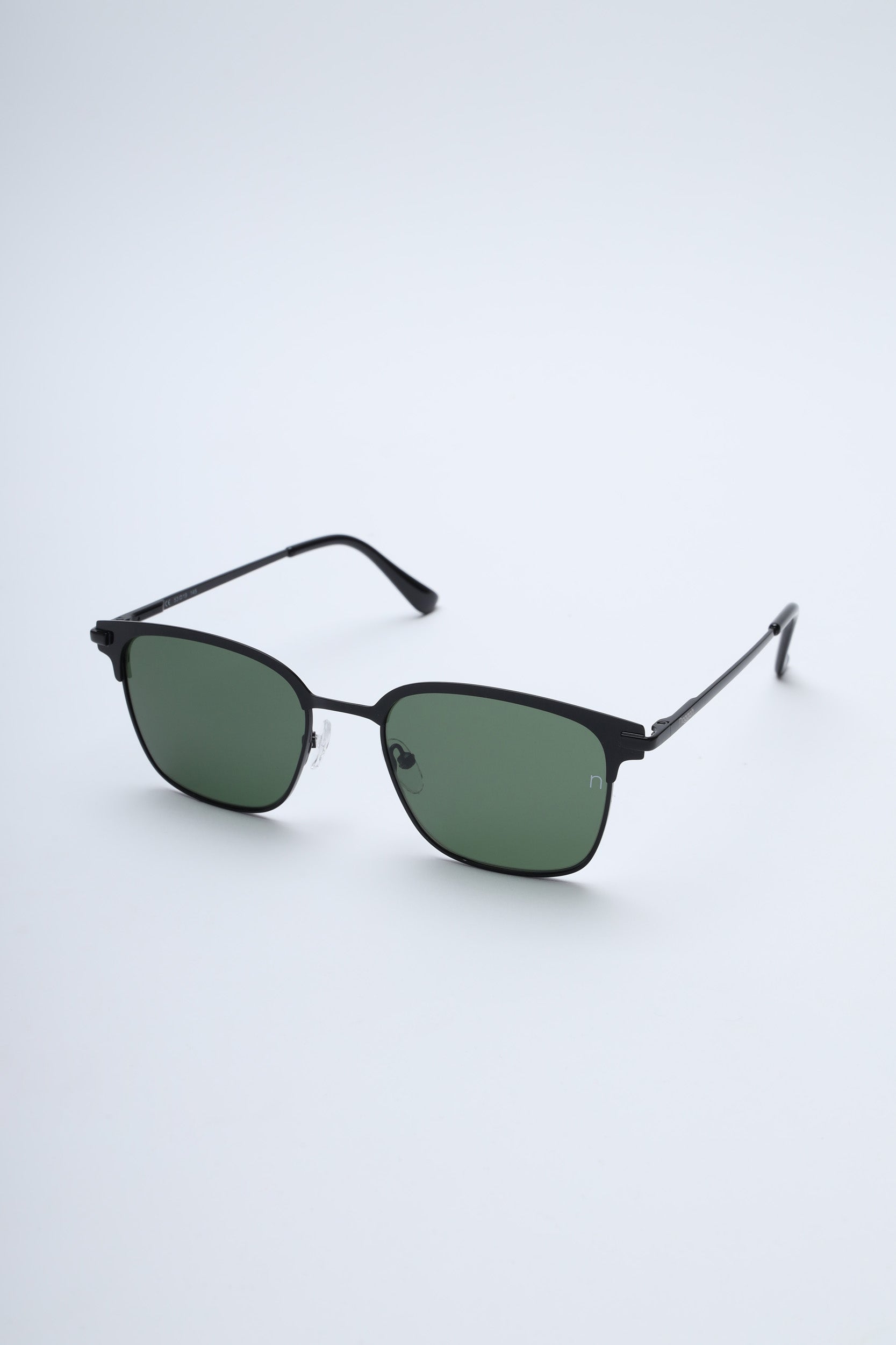 NS2004GFGL Stainless Steel Gold Frame with Green Glass Lens Sunglasses