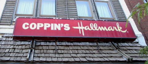 Coppin's Hallmark Sign