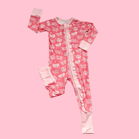 Butterfly ruffle PJ - Eczema