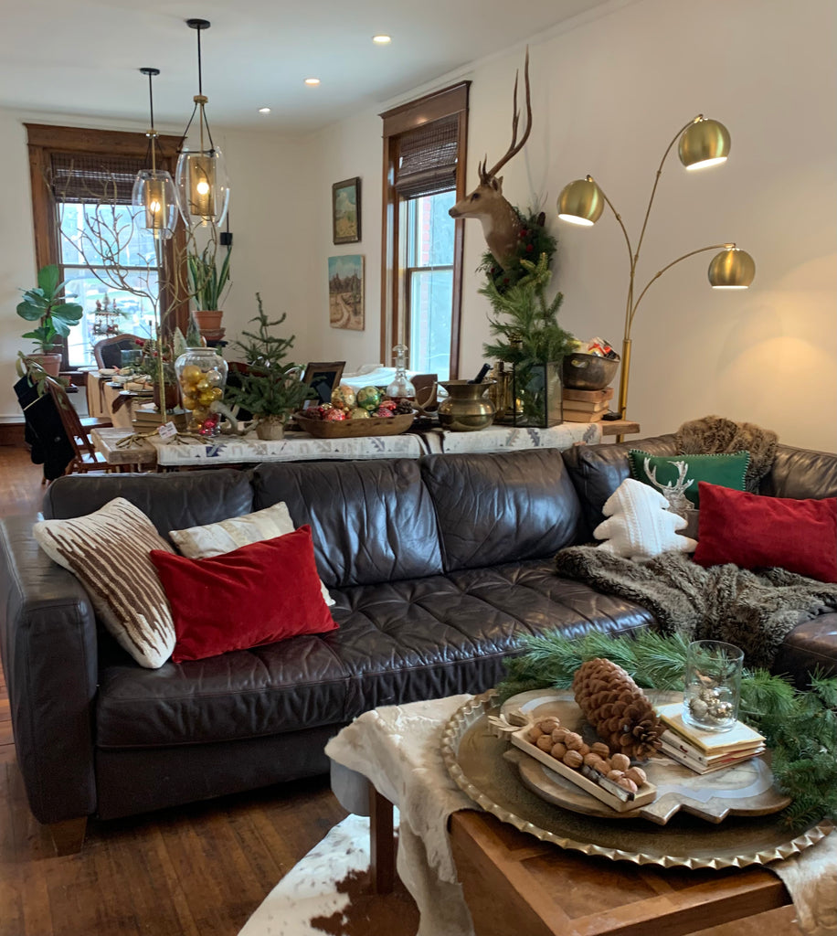 Living Room Holiday Decorating Ideas - The Apartment at Cactus Creek - December 2023