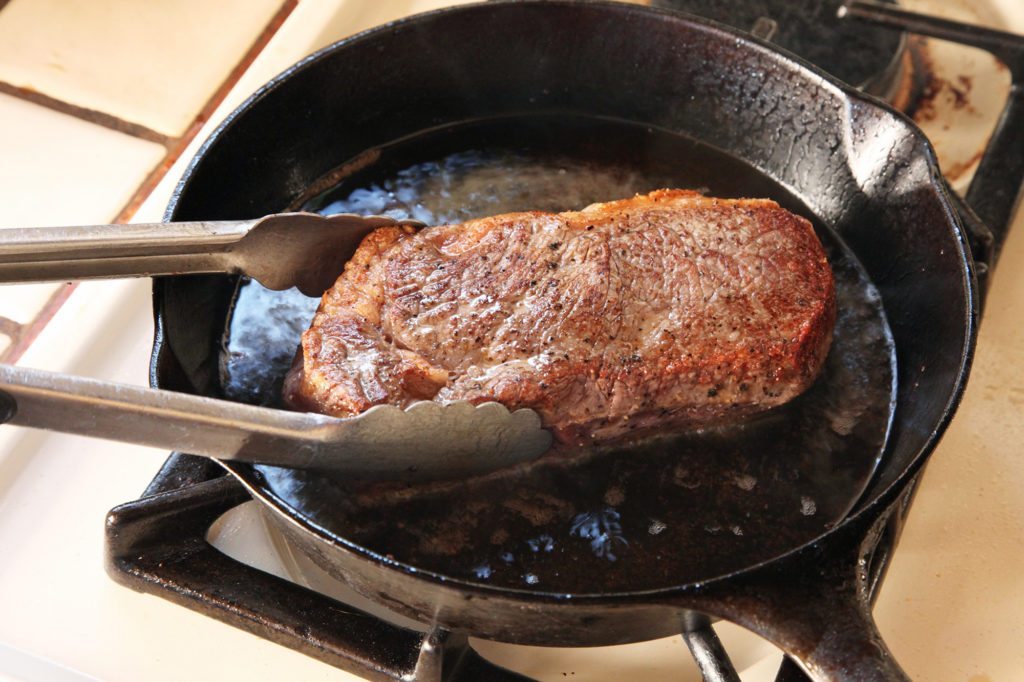 sear steak after sous vide