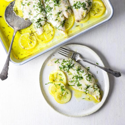 Six-Minute Steam-Baked Lemon Butter Fish