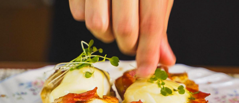 Sous Vide Eggs Benedict with Calamansi Hollandaise