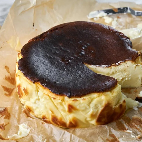 Steam-Baked Basque Burnt Cheesecake