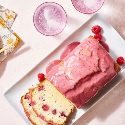 Steam-Baked Raspberry Lemon Pound Cake