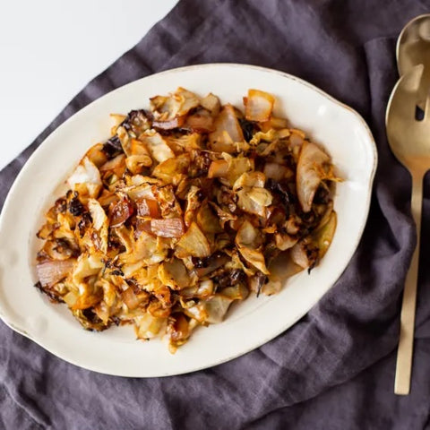 Steam-Roasted Cabbage and Onions