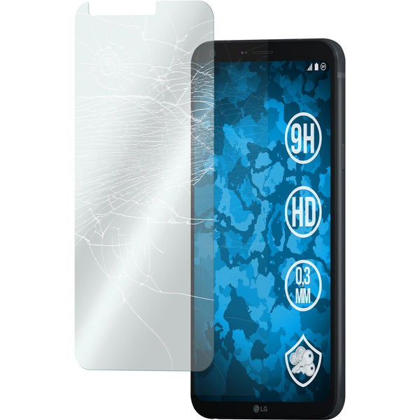 4 x LG Q6+ Displayschutzfolie klar Flexible Folien