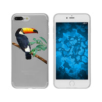 iPhone 8 Plus Silikon-Hülle Vektor Tiere M5 Case