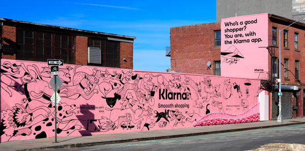 Example of out of home marketing using murals