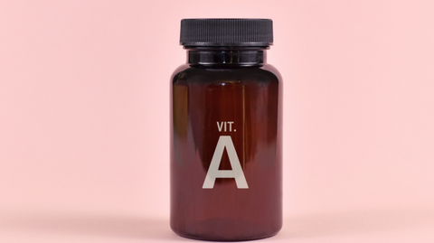 Bottle of vitamin A