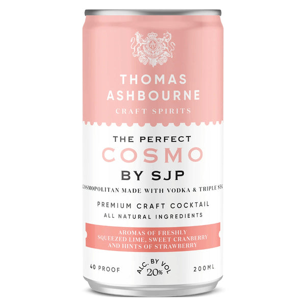 Buy Thomas Ashbourne The Perfect Cosmo by Sarah Jessica Parker 4PK Cans® Online | Celebrity Ready-To-Drink Cocktails Delivered - DrinkWithTheStars.com