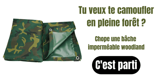 Produit bâche de camouflage Woodland M81