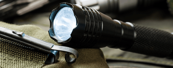 flashlight for military bivouac 