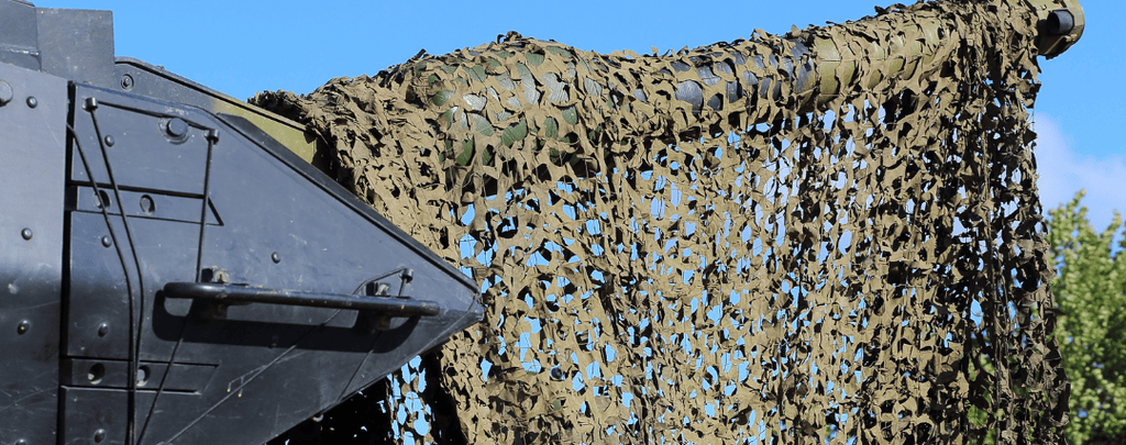 Camouflage net for tanks