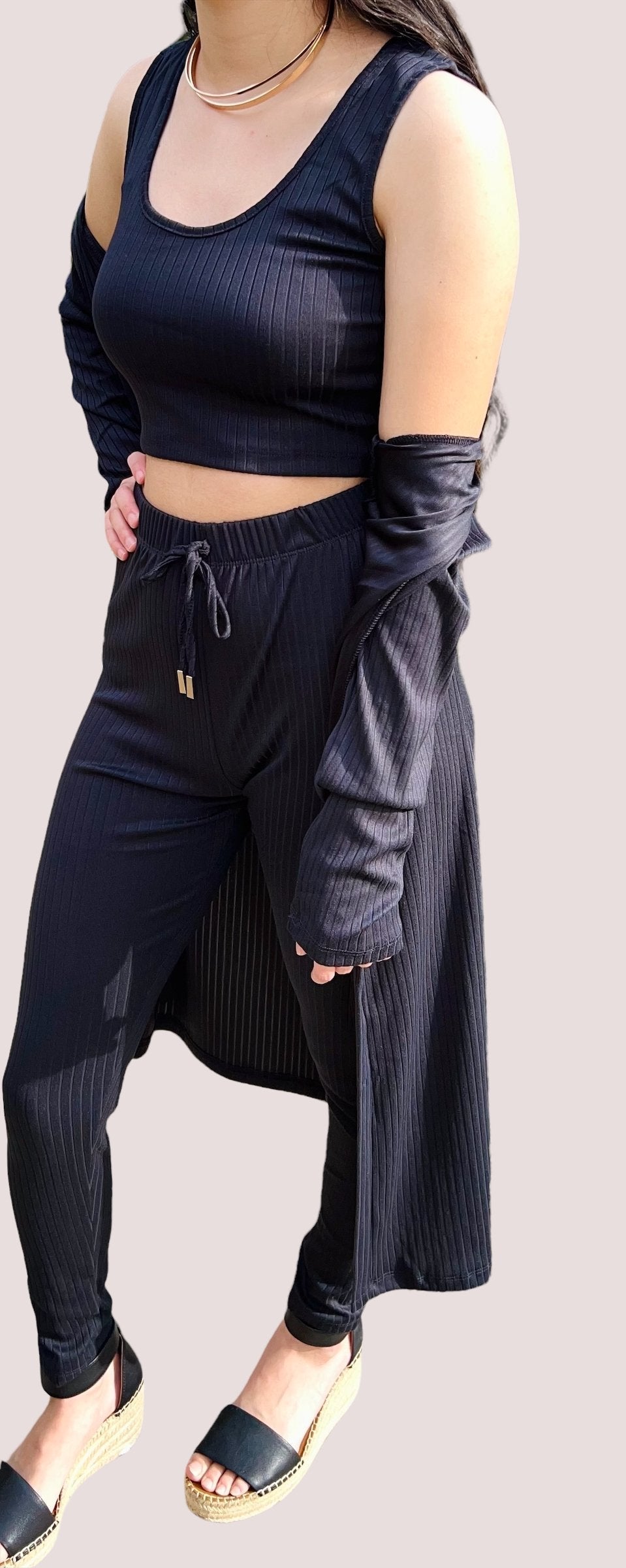 Slate Stretch Pants - Offbeat Boutique