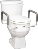 Bolted Toilet Seat Riser with Arms - Elongated on AskSAMIE.com