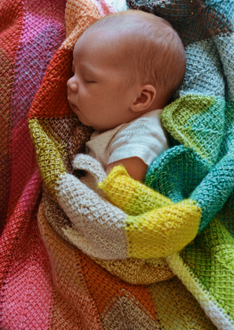 tunisian crochet blanket