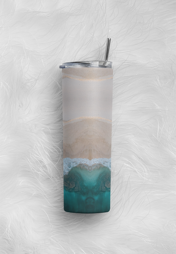 Ocean from above Tumbler | Custom Cups by Kim