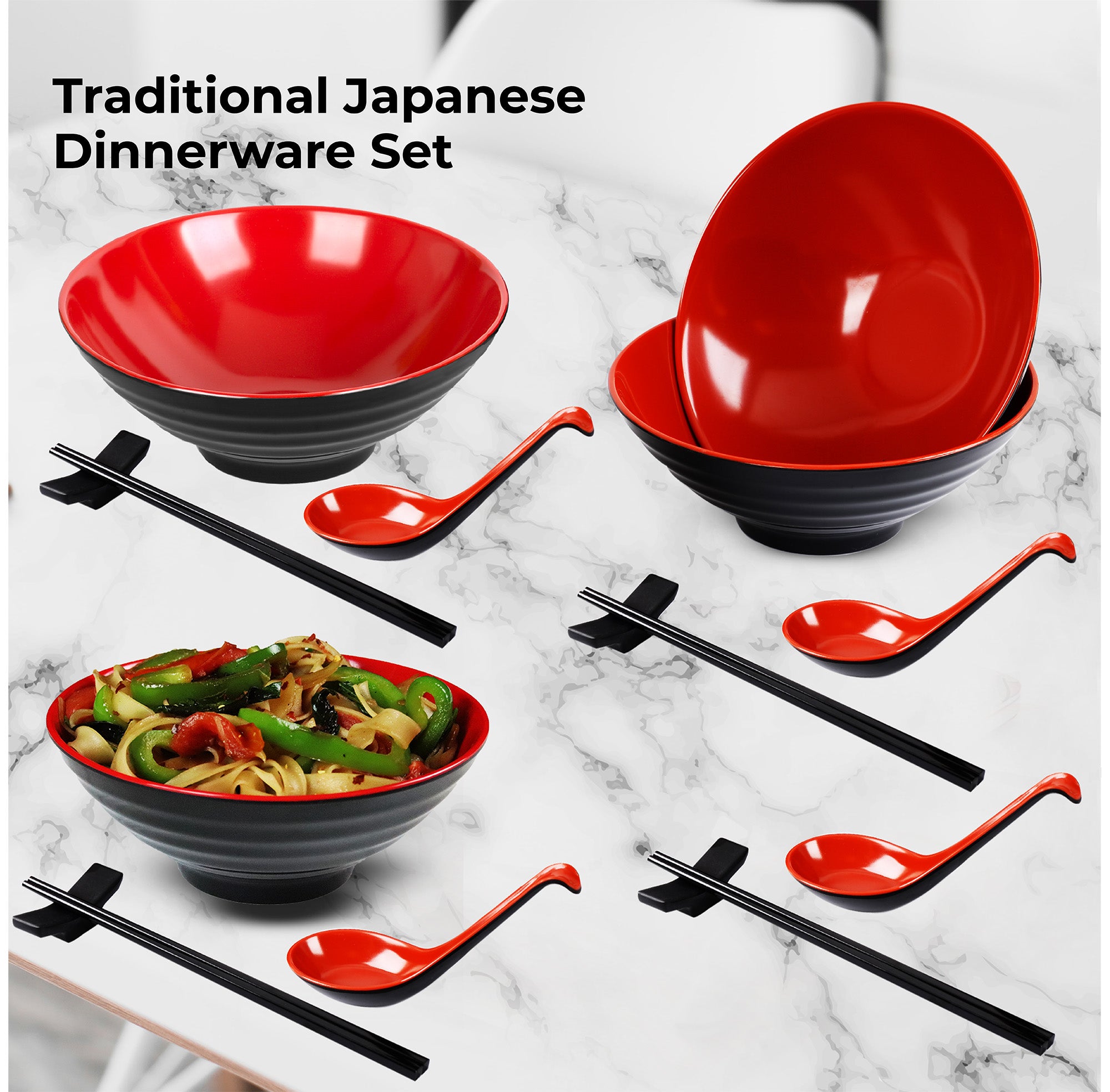 Annie's Kitchen 日本拉面碗套装4-33 盎司火影忍者碗、筷子、支架| eBay