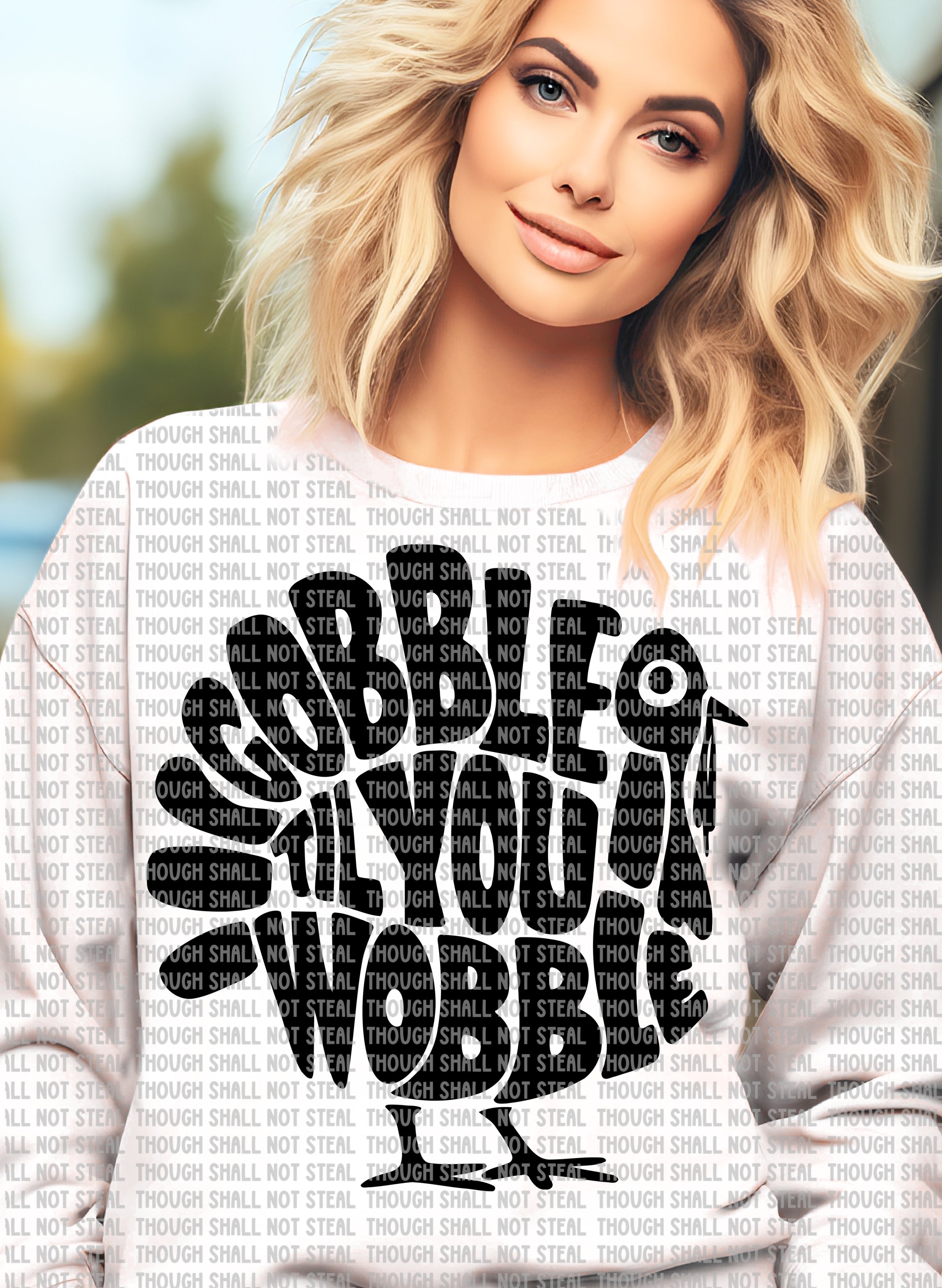 I-82 Gobble Til You Wobble - Black Completed Tee