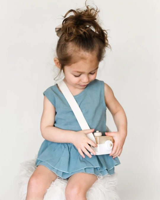 Clare | Ruffle Bubble Romper | Bailey's Blossoms | Sea Foam