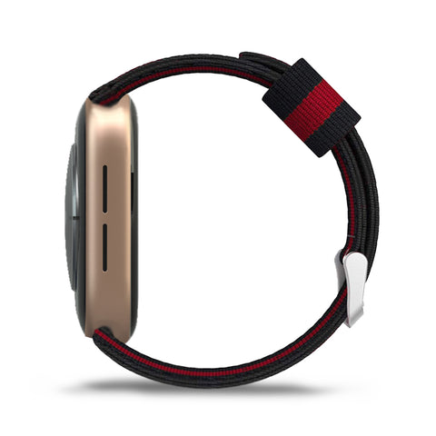 correa de nylon ajustable premium para apple watch pulseras de microfibra para reloj inteligente