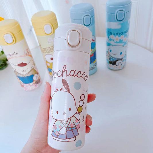 Sanrio Straw Stainless Steel vacuum bottle – Joykawaii