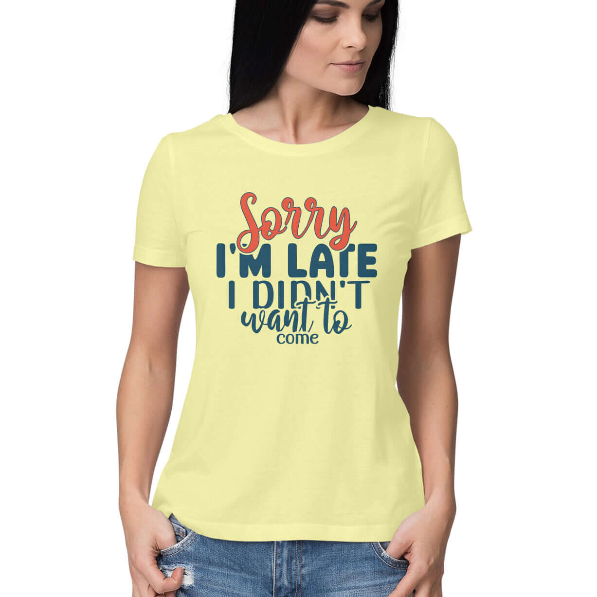 Sorry I am Late | Women's T-Shirt at Rs. 599.00 | FairyBellsKart