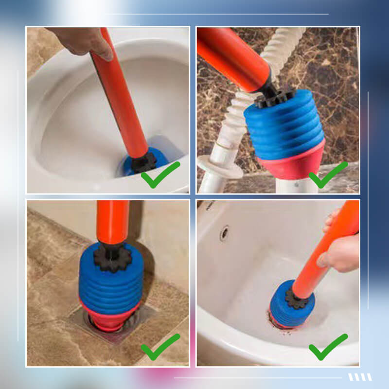 High Pressure Toilet Unblock One Shot Toilet Pipe Plunger Quickly