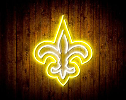 Evergreen Ultra-Thin Edgelight LED Wall Decor, Round, New Orleans Saints-  23 x 23 Inches Made In USA