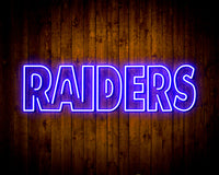 NFL Las Vegas Raiders LED Neon Sign - 20.2 x 20.9 inches / m4 in